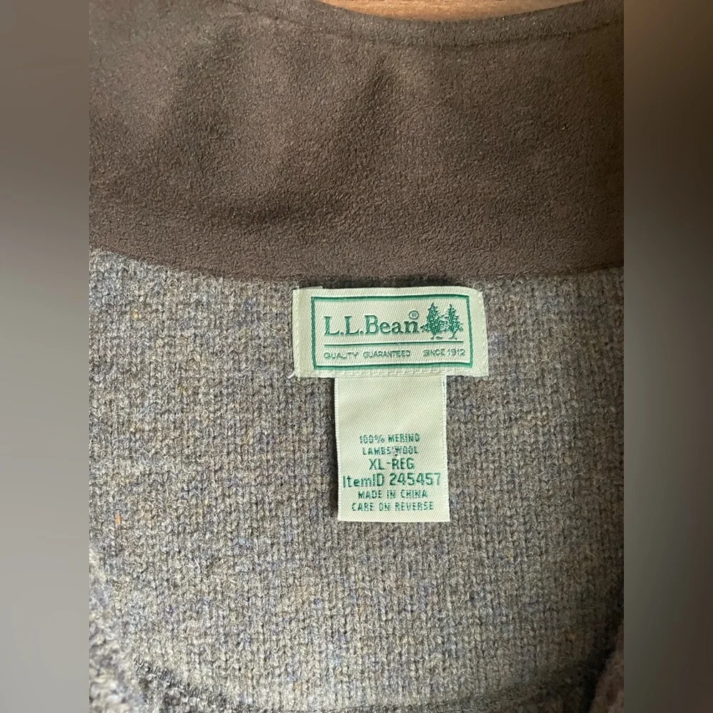 LL Bean Men’s Waterfowl Sweater Vest 100% Wool | men’s XL